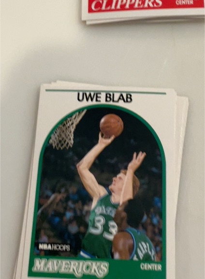 1989-90 NBA Hoops #104 Uwe Blab — front