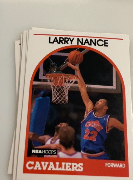 1989 NBA Hoops #25 Larry Nance — front