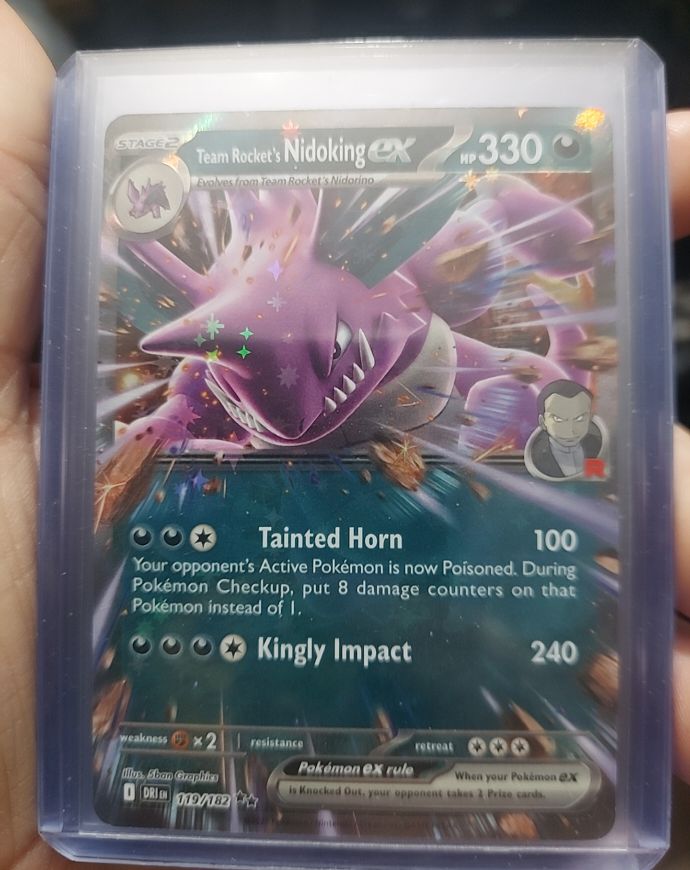 2025 Pokemon SV10: Destined Rivals #119 Team Rocket's Nidoking ex — front