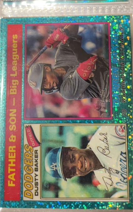 2025 Topps Heritage #70 Dusty Baker / Darren Baker — front