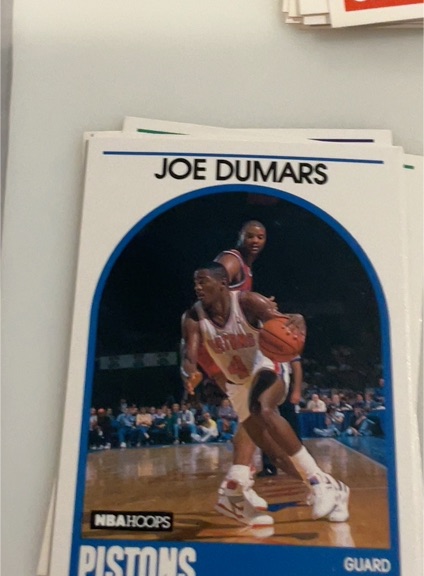 1989-90 Hoops #1 Joe Dumars — front