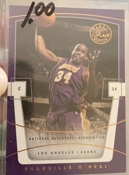 2003-04 Flair Final Edition #34 Shaquille O'Neal — front
