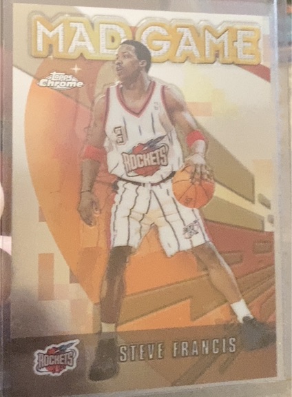 2001-02 Topps Chrome Mad Game #MG8 Steve Francis — front