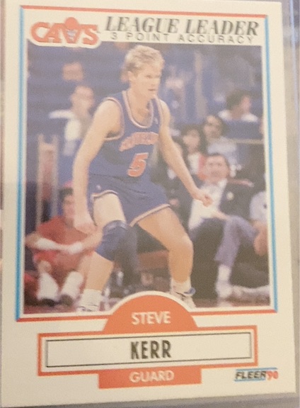1990 Fleer #34 Steve Kerr — front