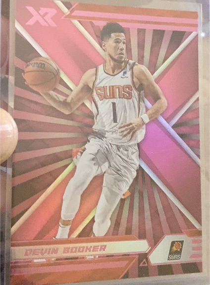 2021-22 Panini Chronicles XR Pink #396 Devin Booker — front