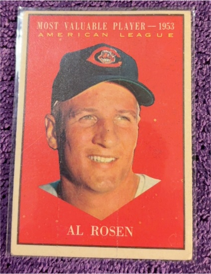 1961 Topps #474 Al Rosen MVP Cleveland Indians — front