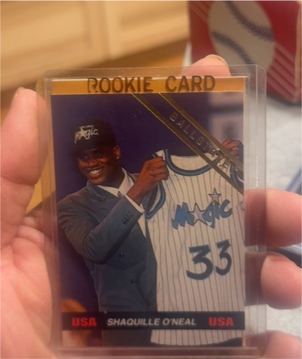 1992 Ballstreet USA #33 Shaquille O'Neal Rookie Card — front