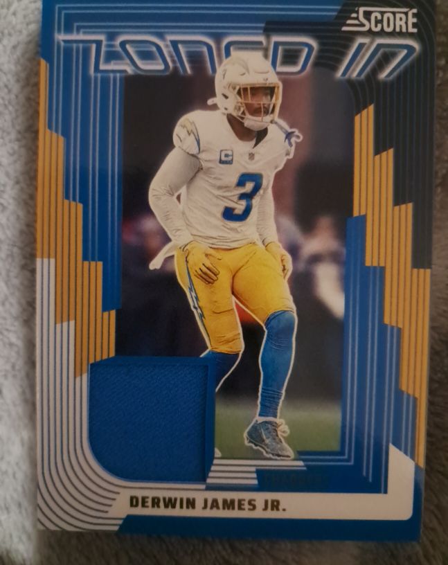 2025 Panini Score Zoned In #ZON-DJS Derwin James Jr. — front