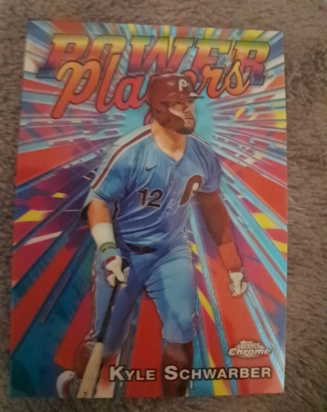 2025 Topps Chrome Power Players #PP-15 Kyle Schwarber — front