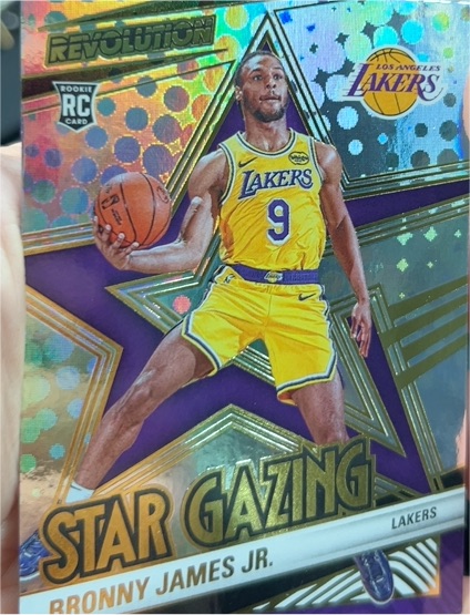 2024-25 Panini Revolution #14 Bronny James Jr. Star Gazing Rookie — front