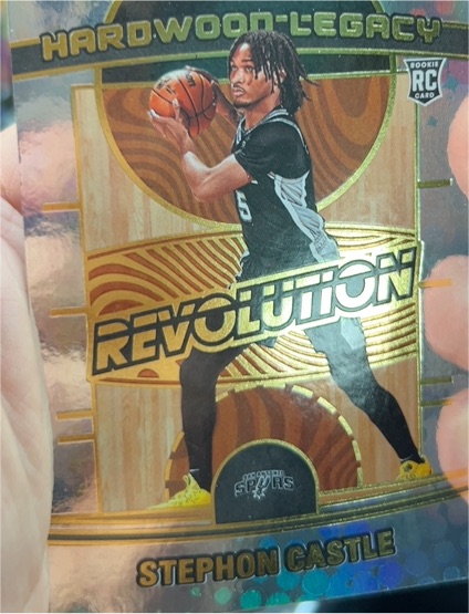 2024-25 Panini Revolution #24 Stephon Castle Hardwood Legacy Rookie — front