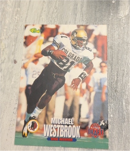 1995 Classic NFL Draft #4 Michael Westbrook — front