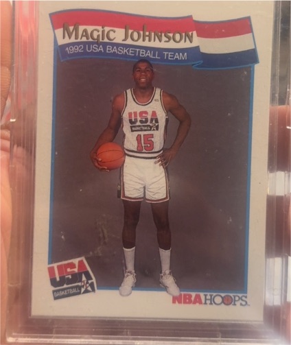 1992 NBA Hoops #54 Magic Johnson — front