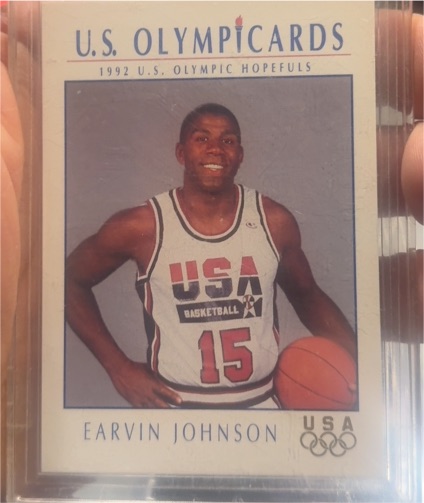 1992 Impel U.S. Olympicards #11 Earvin Johnson — front
