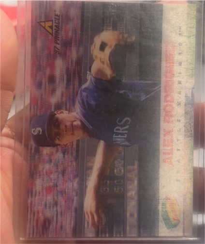 1997 Pinnacle Denny's Holograms #11 Alex Rodriguez — front