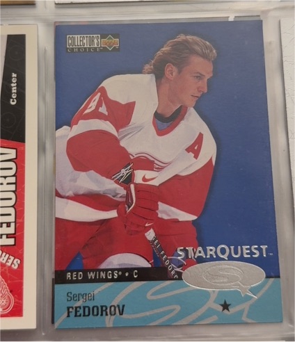 1997-98 Upper Deck Collector's Choice Starquest #SQ19 Sergei Fedorov — front