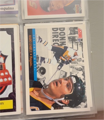 1991-92 Score #365 Mario Lemieux The Franchise Penguins — front