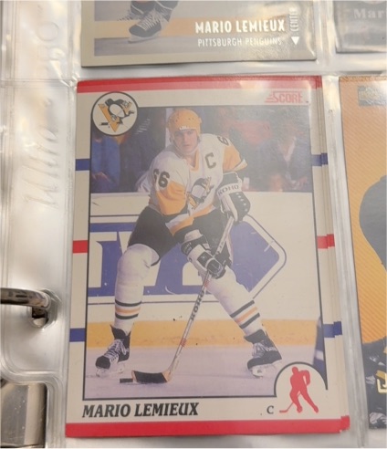 1990-91 Score #2 Mario Lemieux — front