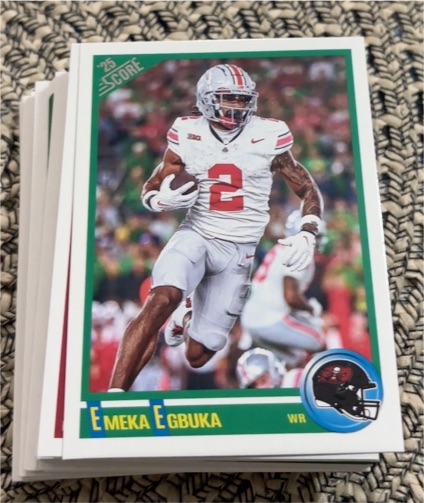 2025 Panini Score #8 Emeka Egbuka — front