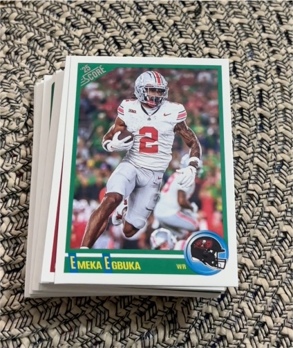 2025 Panini Score #8 Emeka Egbuka — front