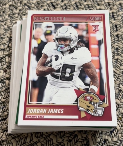2025 Panini Score #47 Jordan James — front