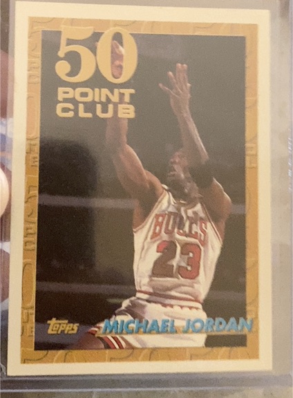 1993-94 Topps #64 Michael Jordan 50 Point Club — front