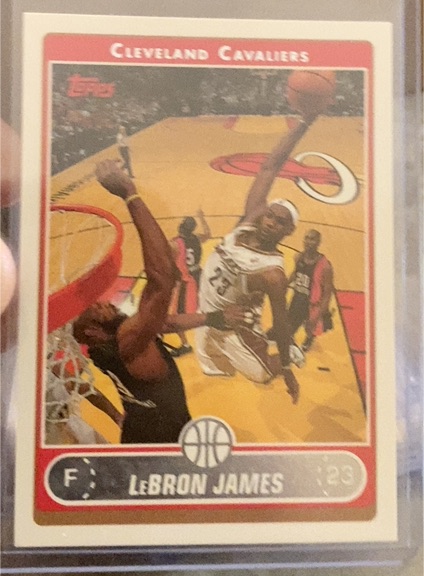 2006-07 Topps #123 LeBron James — front