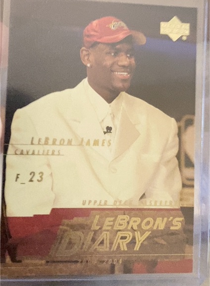2003-04 Upper Deck LeBron's Diary #LJ5 LeBron James — front