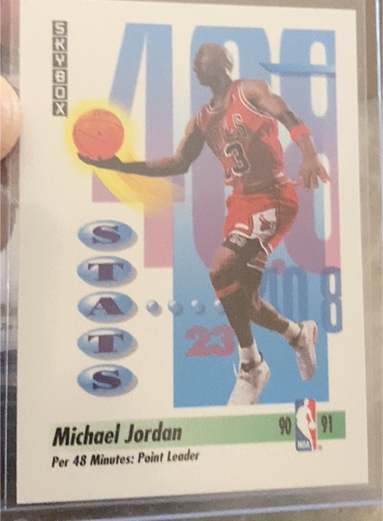 1991 SkyBox #307 Michael Jordan Stats — front