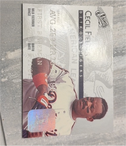 1995 Donruss Studio #45 Cecil Fielder — front