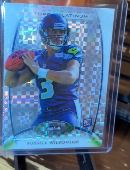 2012 Topps Platinum #138 Russell Wilson — front