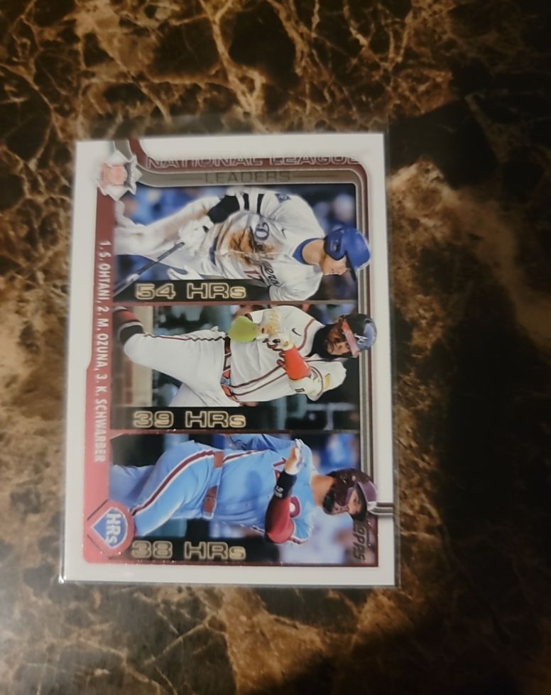2025 Topps Series 1 #144 Shohei Ohtani/Marcell Ozuna/Kyle Schwarber — front