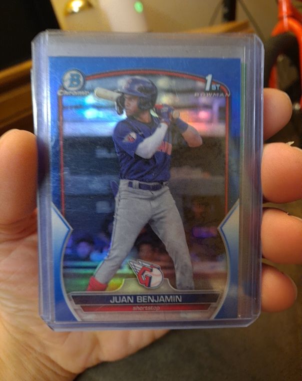 2023 Bowman Chrome #BCP-151 Juan Benjamin — front