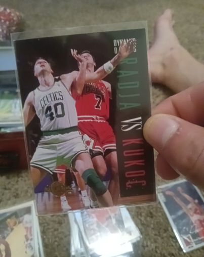 1994-95 SkyBox Premium #189 Toni Kukoc/Dino Radja — front