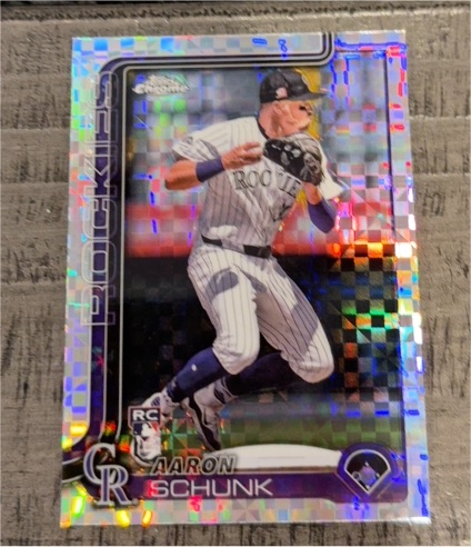 2025 Topps Chrome #238 Aaron Schunk — front