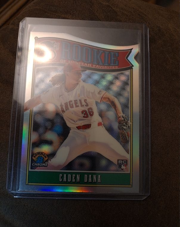 2025 Bowman Chrome #ROY-7 Caden Dana Rookie of the Year Favorites — front