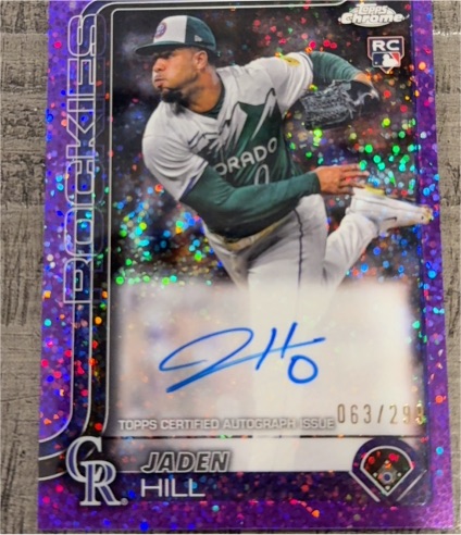 2025 Topps Chrome #RA-JH Jaden Hill — front