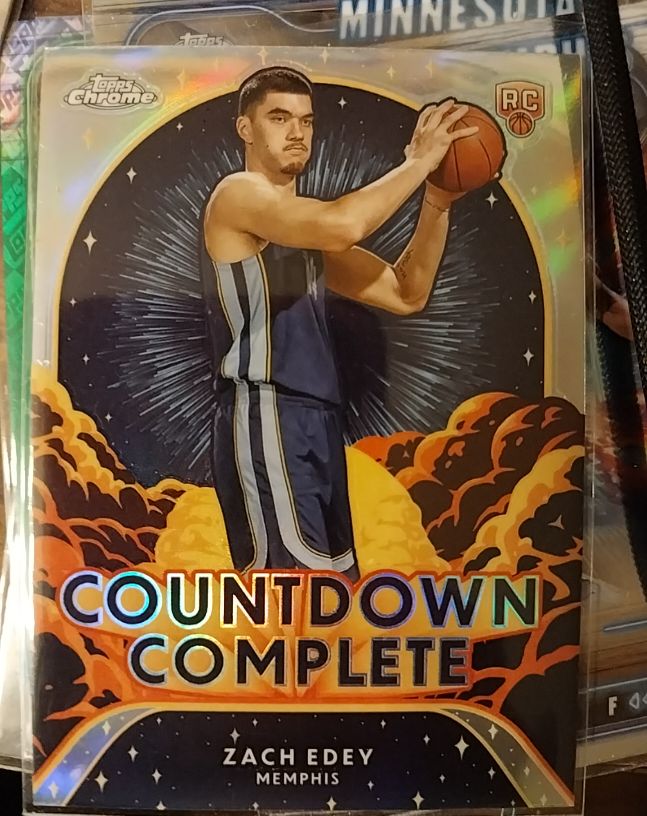 2024-25 Topps Chrome #CC-17 Zach Edey Countdown Complete — front