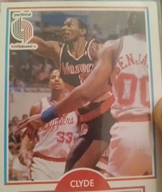 1990-91 Fleer #154 Clyde Drexler — front