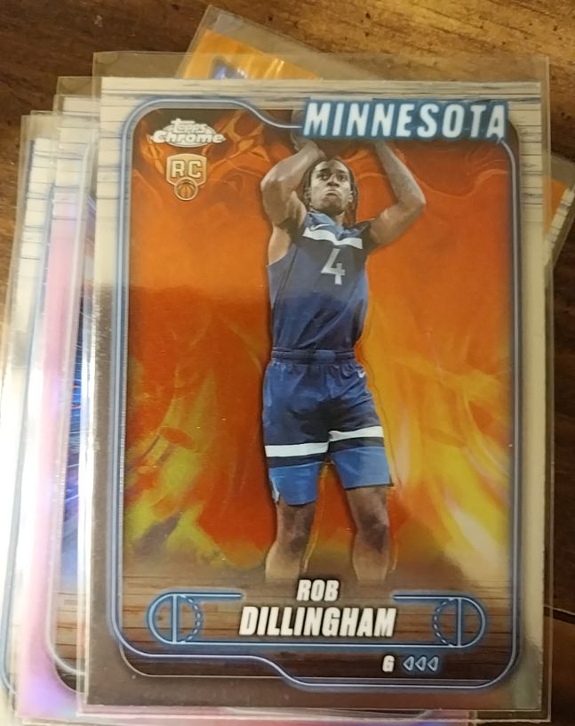 2024-25 Topps Chrome #165 Rob Dillingham Rookie — front