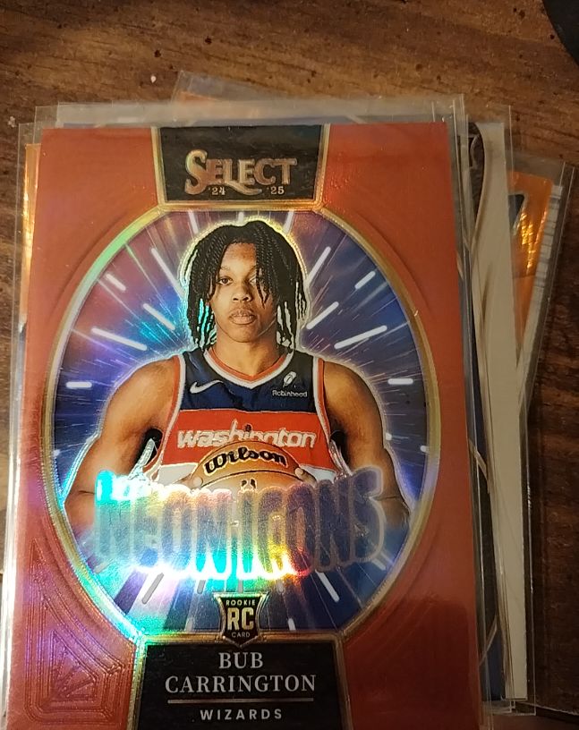 2024-25 Panini Select Neon Icons #Bub Carrington — front