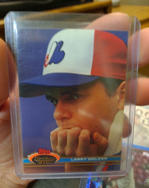 1991 Topps Stadium Club #93 Larry Walker — front