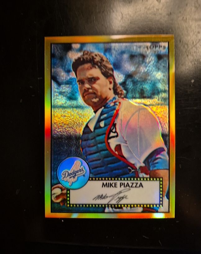 2006 Topps '52 Debut Flashbacks Chrome #DFC5 Mike Piazza — front