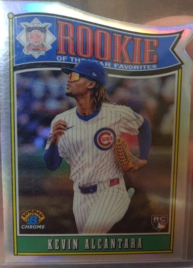 2025 Bowman Rookie of the Year Favorites #ROY-15 Kevin Alcántara — front