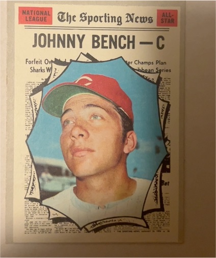 1968 Topps #200 Johnny Bench — front