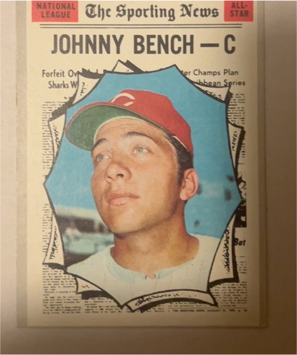1968 Topps #300 Johnny Bench — front