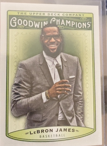 2020 Upper Deck Goodwin Champions #1 LeBron James — front