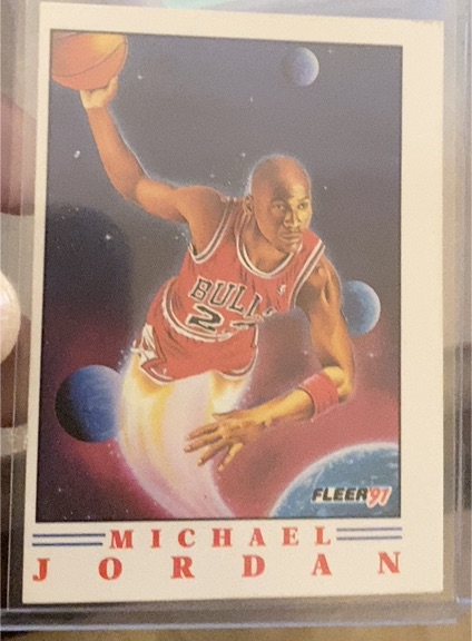 1991 Fleer #1 Michael Jordan — front