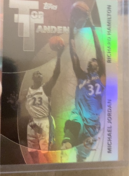 2002 Topps Tandem #TT-23 Michael Jordan / Richard Hamilton — front