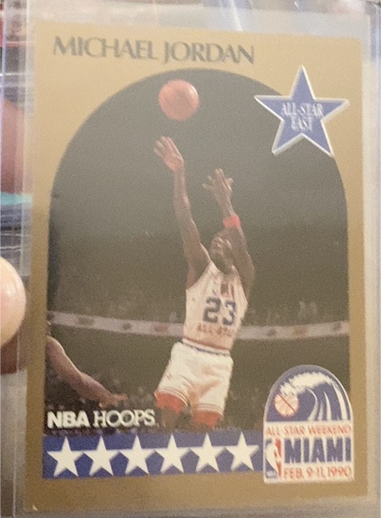 1990 NBA Hoops All-Star Michael Jordan — front